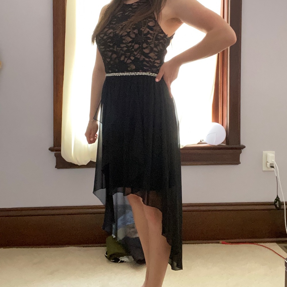Black Lacey Formal Dress
